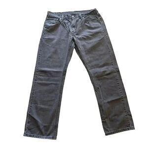 Levi’s Strauss Denim Jeans Black Gray #514 Straight Leg High Rise SZ 34 #1334